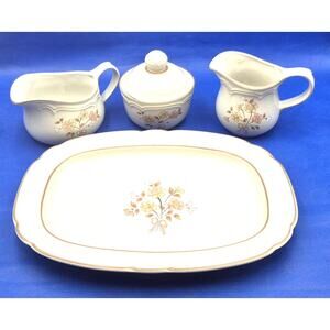 Vintage Cordella Collection Burnet Stoneware 5-Piece Table Service Set Japan